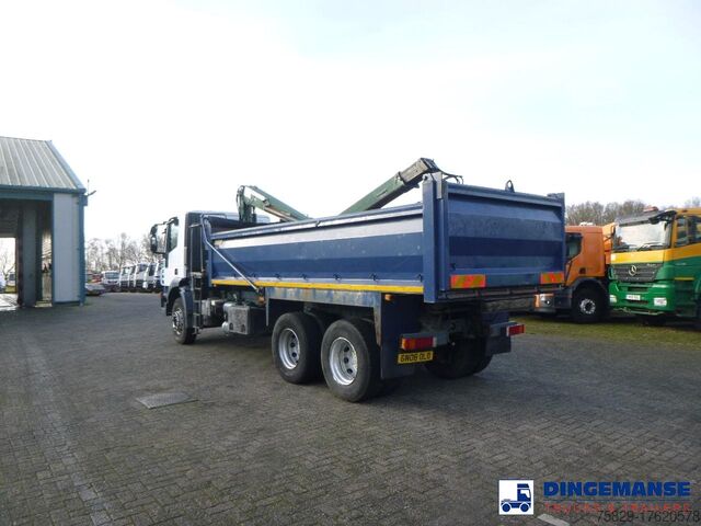 Kranbil Iveco AD260T33 6X4 RHD tipper + HMF crane