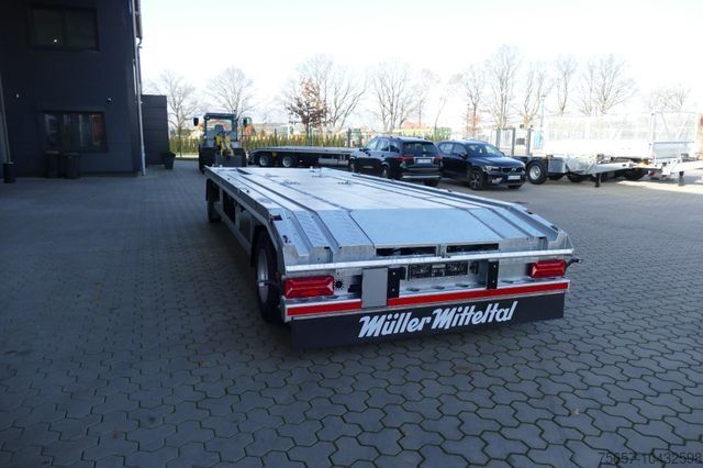 Afzetcontainer-aanhangwagen MÜLLER-MITTELTAL 18 t.Außenroller Container Anhänger, 2 in 1
