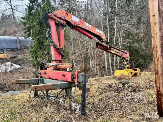 آلة التحميل والتفريغ HMF Hermeler Maschinenbau 1150 crane with grab.