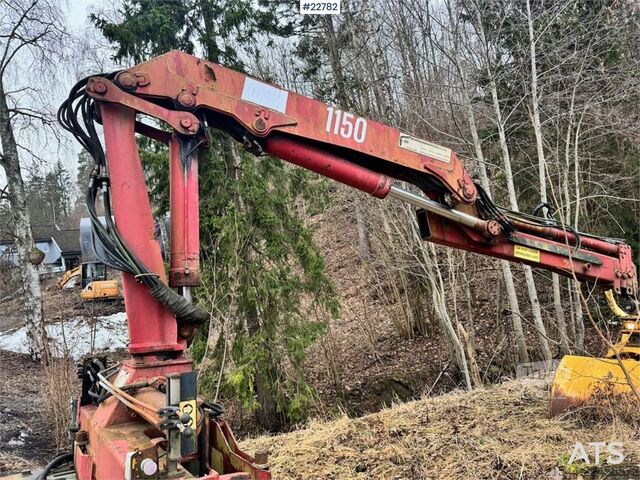 آلة التحميل والتفريغ HMF Hermeler Maschinenbau 1150 crane with grab.