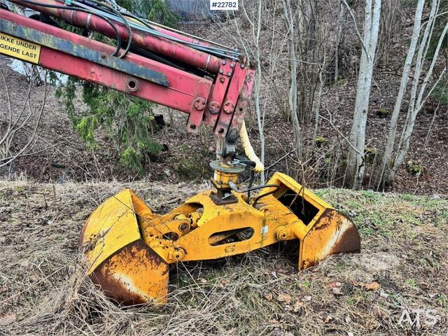 آلة التحميل والتفريغ HMF Hermeler Maschinenbau 1150 crane with grab.