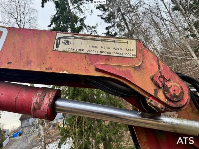 آلة التحميل والتفريغ HMF Hermeler Maschinenbau 1150 crane with grab.