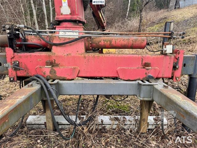 آلة التحميل والتفريغ HMF Hermeler Maschinenbau 1150 crane with grab.
