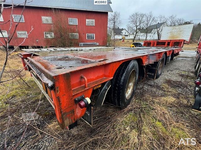 Nizki nakladalnik  Trailer-Bygg machinery semi-trailer