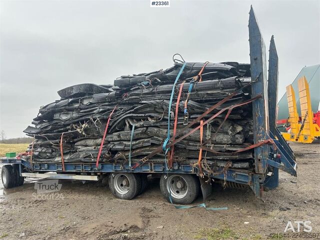 مقطورة نقل منخفضة Goldhofer 24/80 machine trailer w/ two sets of tires