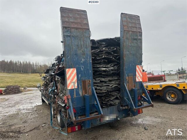 مقطورة نقل منخفضة Goldhofer 24/80 machine trailer w/ two sets of tires