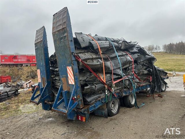 مقطورة نقل منخفضة Goldhofer 24/80 machine trailer w/ two sets of tires