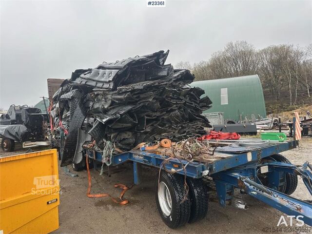 مقطورة نقل منخفضة Goldhofer 24/80 machine trailer w/ two sets of tires