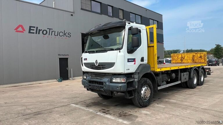 Trailer πλατφόρμας Renault Kerax 450 DXI (BOITE MANUELLE / 6X4 / LAMES / R...