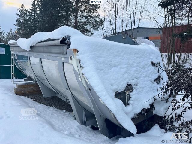 Asfaltbalje m/ hydraulisk kapell  Asfaltbalje m/ hydraulisk kapell