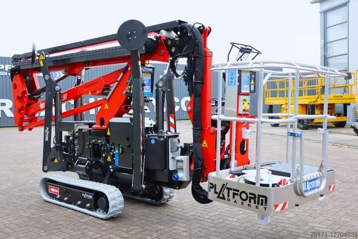 Leddelt teleskopisk arbejdsplatform Platform Basket Spider 18.90 PRO CE Declaration, Valid inspection,
