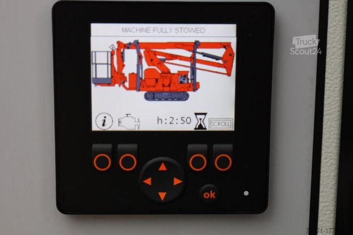 Leddelt teleskopisk arbejdsplatform Platform Basket Spider 18.90 PRO CE Declaration, Valid inspection,