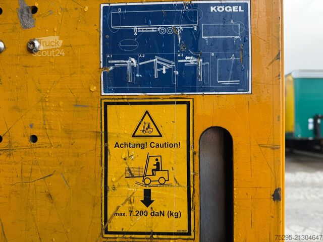 Gospodarsko vozilo Kögel 3 Achs MEGA Staplerhalter Liftachse SAF TÜV8 26