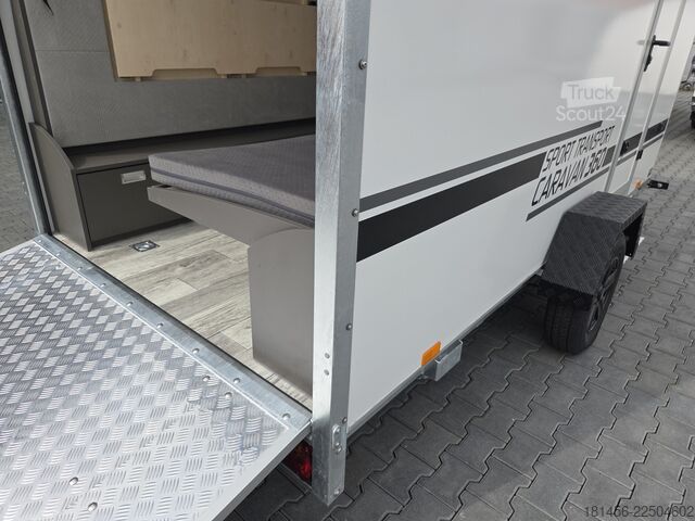 Caravana/autocaravana trailershop TFS 360 Motorrad Reise Sport Camper Bett