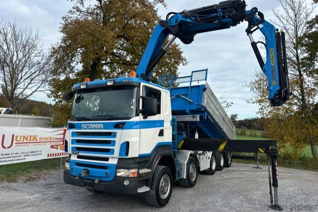 Autokran SCANIA R470 10x4 PK44002 JIP+Seilwinde Kipper