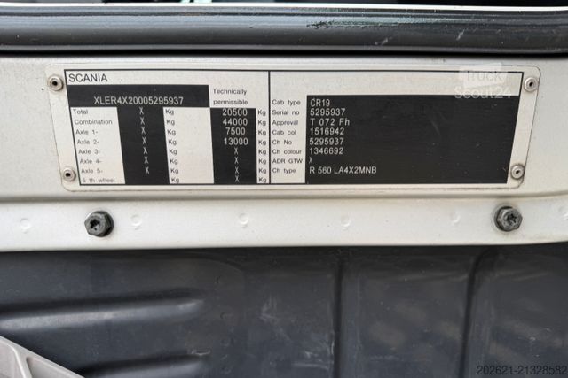 Cap tractor standard SCANIA R560 V8 4x2 Hydraulik