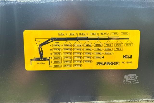 Autokran SCANIA R480 6x2 Palfinger 16502