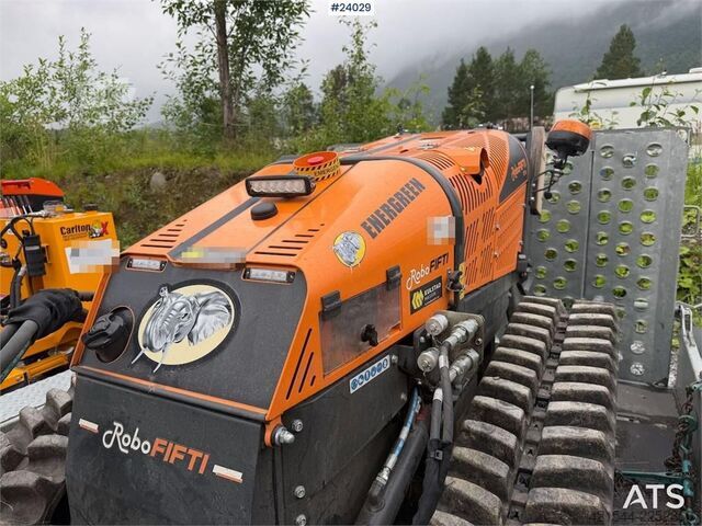 Yol yapım makinesi Energreen Robofifti crawler machine w/ brush crusher and pas