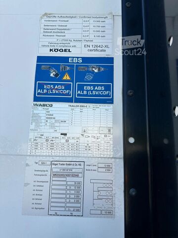 Kayar brandalar Kögel S24-1 Standard, Pallet Box