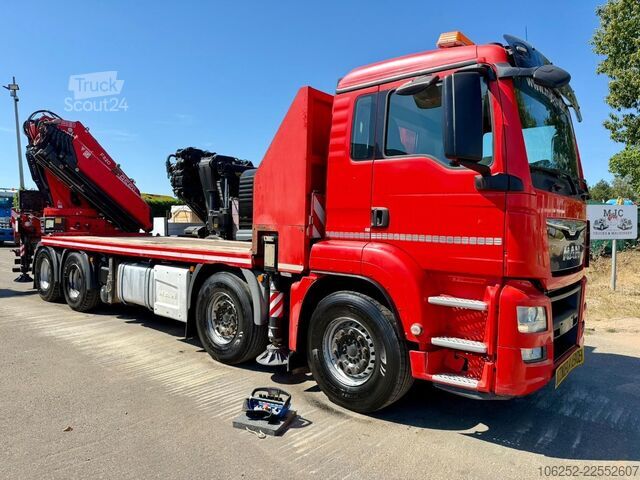 Ladepritsche MAN TGS 37.440 8X4 PRITSCHE + KRAN FASSI F820 (6x) ...