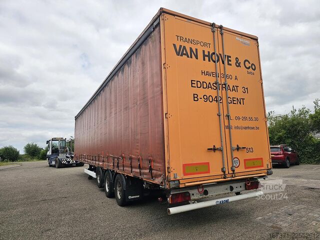 2003 KRONE SD27 MEGA / BPW Scheibenbremse / Liftachse / Reserverad / TÜV Belgien. KRONE SD27 MEGA/ BPW DISC / LIFT AXLE / SPARE TIRE/TU...