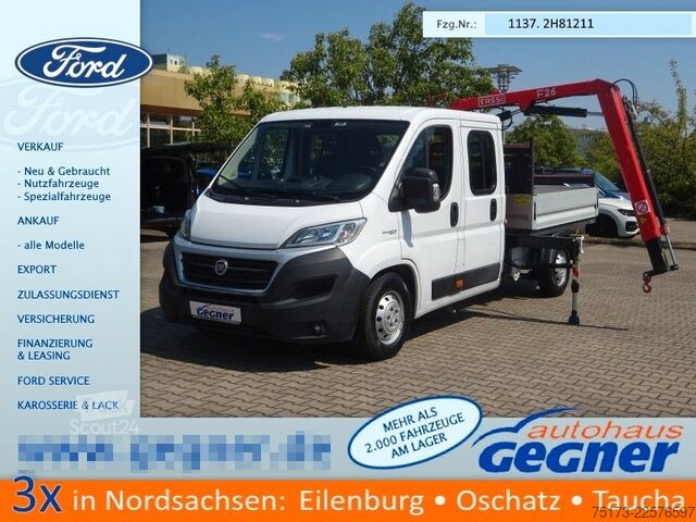 Pick-up bestelwagen FIAT Ducato Maxi Doka Pritsche Fassi Ladekran