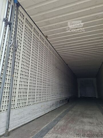 Box-semitrailer KRONE 1-Achs Auflieger Möbelkoffer Lenkachse LBW
