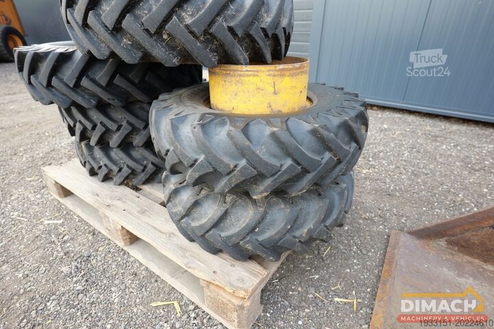 Lader Striegel 150 DYA minishovel met 2 bakken en palletvorken...