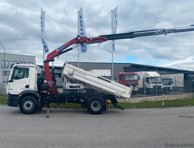Autocarro ribaltabile MAN TGM 18.320 /4x2/BL/Meiller/Kipper/Kran/Funk/ Neu