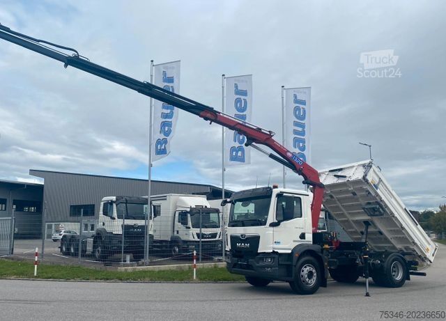 Billenő teherautó MAN TGM 18.320 /4x2/BL/Meiller/Kipper/Kran/Funk/ Neu