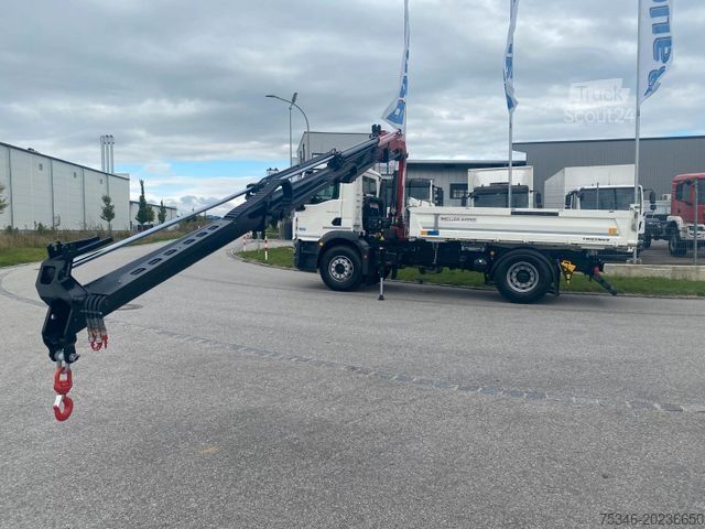 Billenő teherautó MAN TGM 18.320 /4x2/BL/Meiller/Kipper/Kran/Funk/ Neu
