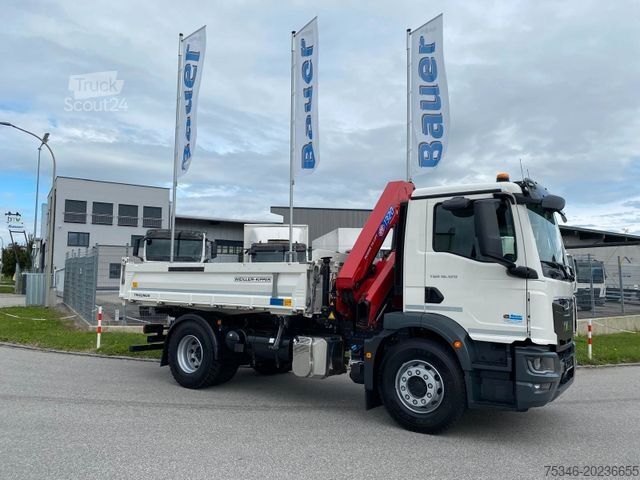 Háromirányú billenő teherautó MAN TGM 18.320 /4x2/BL/Meiller/Kipper/Kran/Funk/ Neu