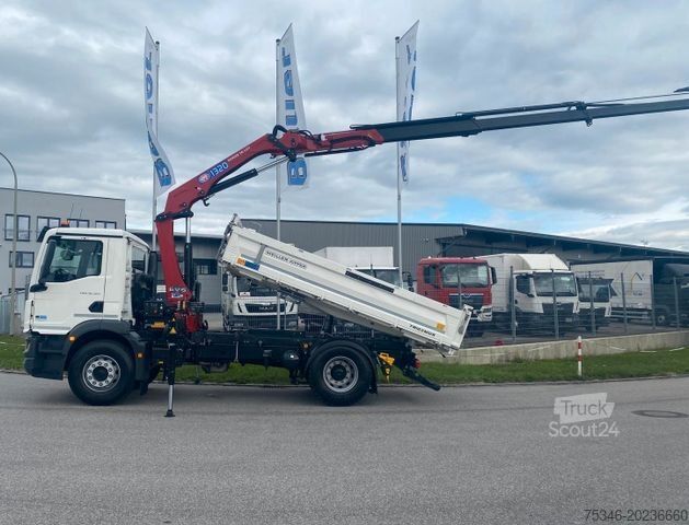 Teherautóra szerelt daru MAN TGM 18.320 /4x2/BL/Meiller/Kipper/Kran/Funk/ Neu