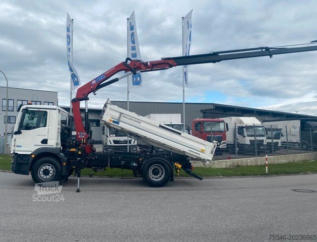 Gru montata su autocarro MAN TGM 18.320 /4x2/BL/Meiller/Kipper/Kran/Funk/ Neu