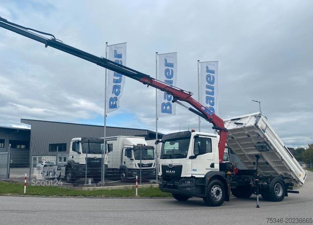 Teherautóra szerelt daru MAN TGM 18.320 /4x2/BL/Meiller/Kipper/Kran/Funk/ Neu