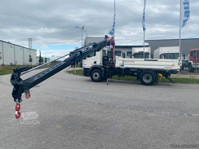 Teherautóra szerelt daru MAN TGM 18.320 /4x2/BL/Meiller/Kipper/Kran/Funk/ Neu