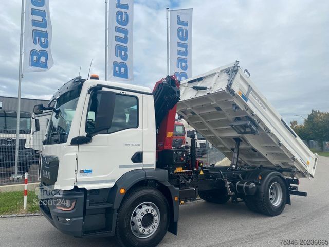 Teherautóra szerelt daru MAN TGM 18.320 /4x2/BL/Meiller/Kipper/Kran/Funk/ Neu