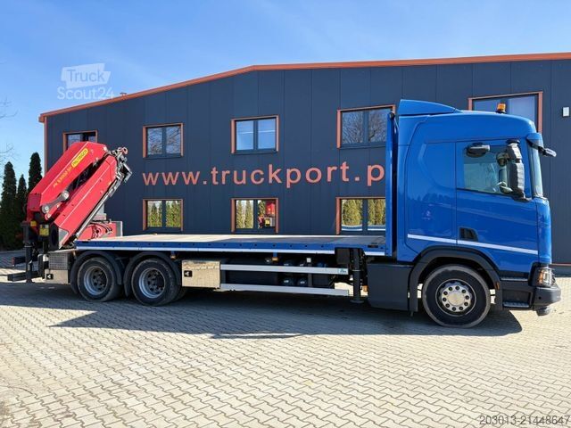 Auto-dizalica montirana na kamionu SCANIA R500 6x4 Pritsche mit Kran Palfinger PK53002 SH
