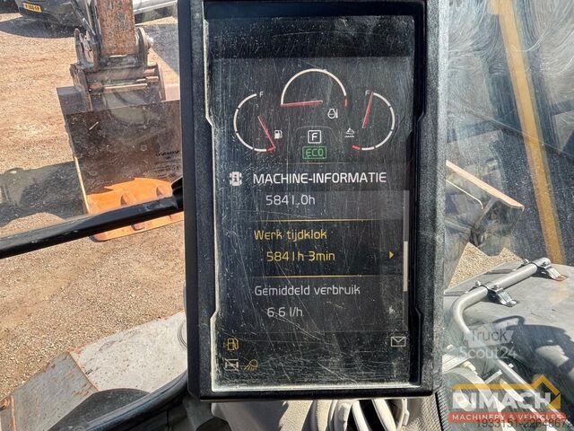 Grävmaskin Volvo EWR 170E triple giek - blad + stempels - 5800 u...