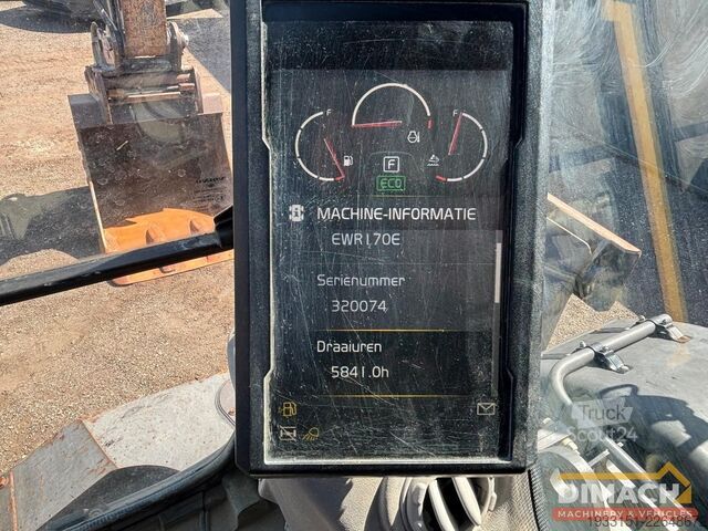 Grävmaskin Volvo EWR 170E triple giek - blad + stempels - 5800 u...