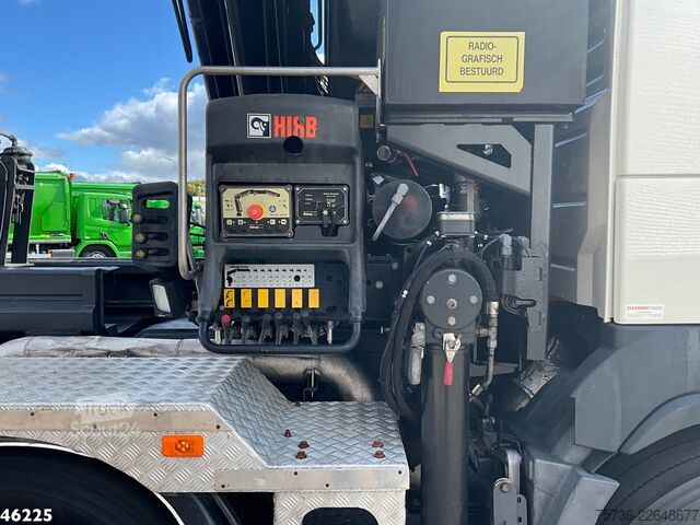 System med krogarm Volvo FM 410 8x4 Hiab 28 Tonmeter laadkraan met 20 To...