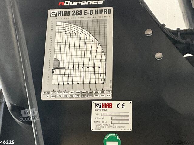 System med krogarm Volvo FM 410 8x4 Hiab 28 Tonmeter laadkraan met 20 To...