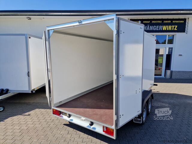 مقطورة سيارة Wm Meyer direkt neuen AZ 2740/185 abholen nach Bestellung Sandwichkoffer 401x185x207cm 2700kg Neu