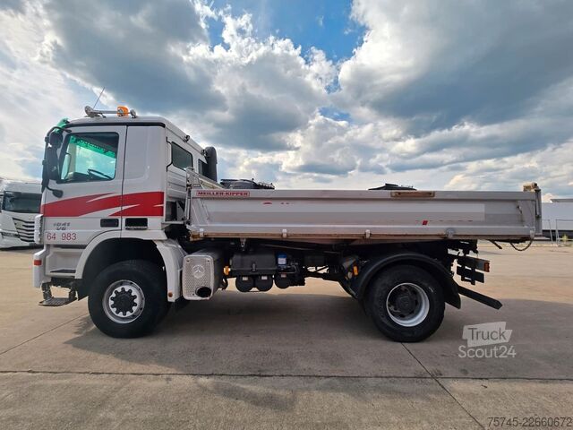 Trojstranný sklápací nákladný automobil MERCEDES-BENZ ACTROS 1841 * 4X4 * BORDMATIK *  MEILER