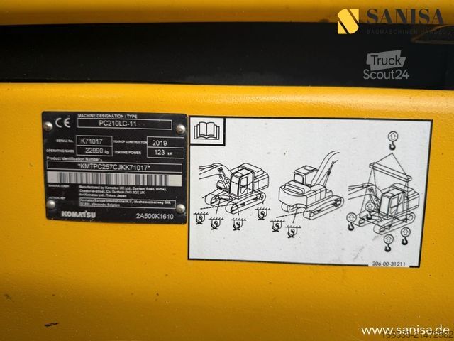 Ķēžu ekskavators KOMATSU PC 210 LC-11/OilQuick 70-55 /2x LöffelZSA