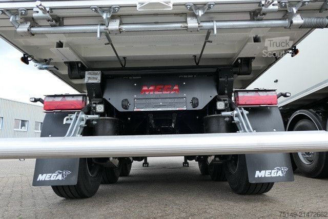Semiremorcă basculantă MEGA MNL, Alu, 55m³, Kombitür, SAF, Luft-Lift