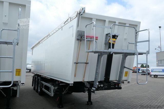 Semiremorcă basculantă MEGA MNL, Alu, 55m³, Kombitür, SAF, Luft-Lift