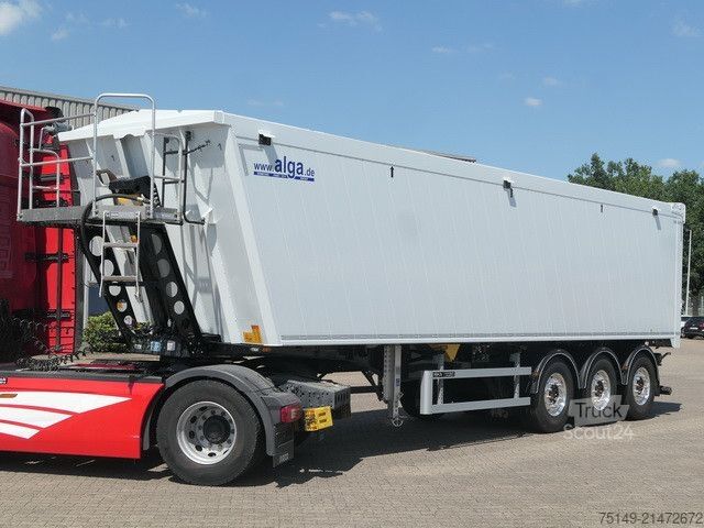 Semi-remorque benne WIELTON NW-3, Alu, 50m³, SAF, Luft-Lift, Pendelklappe