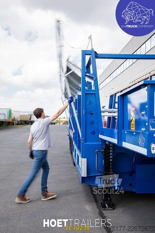 Semi-remorque surbaissée Hoet Trailers Concrete wall transport