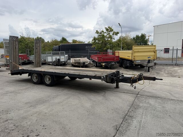 Low loader trailer Möslein THT 11 Schwebheim  Tandemtieflader